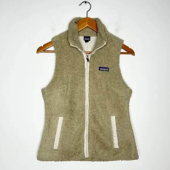 PATAGONIA Los Gatos Fleece Vest Womens Small Gorpcore Winter Sustainable Teddy - Picture 6 of 9